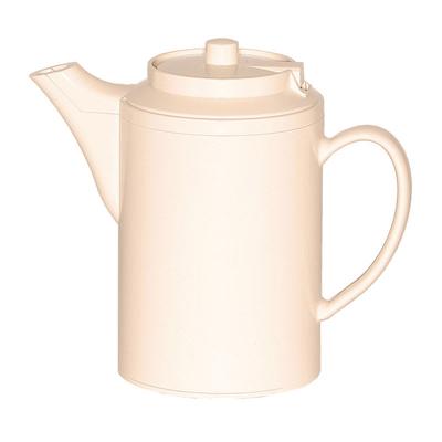 Service Ideas TS612AL 16 oz Dripless Teapot w/ Baffled Spout, Self-Locking Lid, Almond, Beige