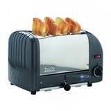 Cadco CTW-4M Slot Toaster w/ 4 Slice Capacity & 1"W Product Opening, 220v, Stainless Steel