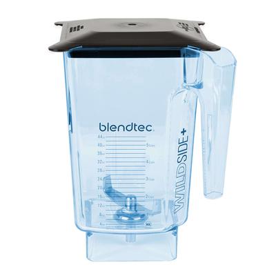 Blendtec 40-645-01 90 oz WildSide Jar w/ Black Hard Lid & 4" Wingtip Blade - Tritan, Blue
