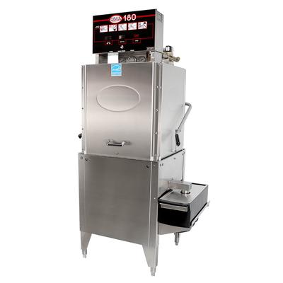 CMA Dishmachines CMA-180TSB 208/1 High Temp Door Type Dishwasher w/ 60 Racks/hr Capacity, Built-in Booster, 208v/1ph, Stainless Steel