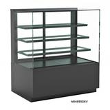 Structural Concepts NR4855DSV 48" Full Service Bakery Case w/ Straight Glass - (4) Levels, 110/120v/1ph, Black