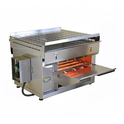 Equipex CT-3000 2401 Conveyor Toaster - 540 Slices/hr w/ 2 3/8" Product Opening, 240v/1ph, 240 V, Stainless Steel