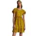 Anthropologie Dresses | Anthropologie Ruffle Knit Mini Dress Sz Xs Chartreuse | Color: Gold/Yellow | Size: Xs