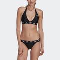 Bustier-Bikini ADIDAS PERFORMANCE "NECKHOLDER BIKINI" Gr. XL, N-Gr, schwarz-weiß (black, white) Damen Bikini-Sets Bekleidung