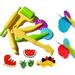 Children s handmade clay tools plastic roller color clay plasticine embossing tools creative DIY clay tools