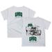 Toddler White Ohio Bobcats Dripping Helmet T-Shirt