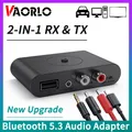 Adaptateur audio sans fil Bluetooth 5.3 2 en 1 émetteur récepteur 3.5mm AUX RCA USB U-Disk