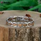 Bracelet en acier inoxydable Zones Me pour homme manchette en bois cure saine instituts de