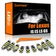 Kit de lampes de voiture pour intérieur de voiture Canbus pour Lexus IS LS GS IS250 IS300 IS350