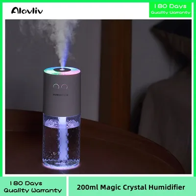 Humidificateur d'air USB en cristal magique pour la maison et la voiture brumisateur à ultrasons