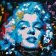 "Marilyn Monroe, Original Painting, 30\", 40\" Pop Art, Urban Art, Graffiti, Large Wall Art, Canvas, Actress, Movie Contemporary Painting"