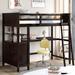 Twin Size Loft Bed Wood Full-length Guardrail Kids' Beds with Three Drawers and Desk