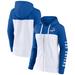Women's Fanatics Branded Royal/White Los Angeles Dodgers Doyers Take The Field Colorblocked Hoodie Full-Zip Jacket