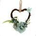 EUBUY Heart-shape Fake Flowers Garland Artificial Flowers Plants Hanging Wreath for Hotel Wedding Home Party Garden Craft Art Decor Type 1