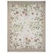 Aubusson Weave 973318 9 x 12 ft. Valan Flat Woven Area Rug Ivory & Ivory