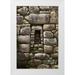 Kaveney Wendy 17x24 White Modern Wood Framed Museum Art Print Titled - Niche and stone window Machu Picchu Peru