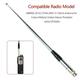 27Mhz BNC Telescopic 23/130cm Antenna for Handheld/Portable CB Walkie Talkie