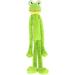 Multipet Swingin Slevin XXL Oversized 27-inch Green Frog Plush Dog Toy