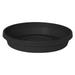 Bloem Terra Pot Round Drain Saucer: 14 - Black - Matte Finish Durable Resin Ribbed Bottom For Indoor and Outdoor Use Gardening Planter Not Included