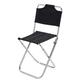 wendunide Folding Chair Camping Chairs Portable Folding Camping Director Fishing Outdoor BBQ Beach Seat Folding Chair Black