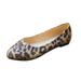 fvwitlyh Woman s Flats Shoes Size 9 Size Large Set Leopard Women s Casual Feet Shoes Flat Retro Color Tennis Shoes Womens Casual