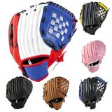 Chicmine Children Baseball Gloves Thickened Infield Pitcher Softball Gloves Outdoor Sports Youth Adult Left Hand Training Practice Softball Baseball Gloves