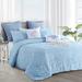 Bungalow Rose Marilla Damask Boho Tufted Comforter Set Polyester/Polyfill/Microfiber in Blue | Queen Comforter + 5 Additional Pieces | Wayfair