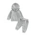 Ma&Baby Toddler Baby Boy Long Sleeve Solid Hoodies Sweatshirt Pants Sweatsuit Outfit Set