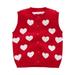 Long Padding Jacket for Kids Toddler Girls Coats 2t Toddler Children Kids Baby Girls Sleeveless Love Print Sweater Cardigan Vest Coat Outer Little Girl Coat Size 9