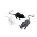 3pcs Realistic Mice Toy Spooky Rat Toy Halloween Prank Toy for Halloween Decoration(Random Color)