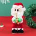 Tarmeek Christmas Electric Santa Claus Twerking Santa Claus Figurine Music Electric Dolls For Holiday Christmas Ornament Gift Christmas Gifts for Kids 3-12Y