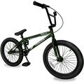 Tracer 2023 Edge 3.0 20 Inch BMX Bike for Child and Adults Freestyle Hi-Ten Steel Frame - Matte Green Color