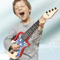 Kayannuo Back to School Clearance Kids Guitar Ukulele Beginner Musical Instrument 15 Inches With 4 Strings Mini Guitar For Skill Improving Kids Play Early Educational Pre School Children Toddler