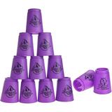 Stacking Cup Game 12pcs Cup Stacking Set Sport Stacking Cups Classic Stacking Toy Family Game Great Gift Idea for Stack Games Lover Stacking Cups for Adults Kids (Purple)