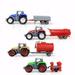 Farm Trailer Toys 4 Tractor Heads Farm Toy Tractor Transportation 4 Tractor Equipment Vehicles Replacement Of Children Boys Girls 3+ Fun Gifts for Child Teens Xmas Holiday Birthday