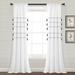 Langley Street® Weidler Striped Semi-Sheer Rod Pocket Curtain Panels in White | 42" W x 95" L | Wayfair 0D3BE2F17E3F43E2B52C9110C4A0B9E1