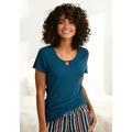 T-Shirt S.OLIVER Gr. 36/38, blau (petrol) Damen Shirts T-Shirts