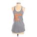 Under Armour Active Tank Top: Gray Print Activewear - Women's Size X-Small