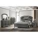 Everly Quinn Queen Tufted Panel Bed Wood & /Upholstered/Microfiber/Microsuede in Brown/Gray | 72 H x 67 W x 73 D in | Wayfair