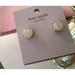 Kate Spade Jewelry | Beautiful Kate Spade Sparkle Mother Of Pearl Studs New In Gift Bag | Color: Gold/White | Size: Os