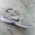 Nike Shoes | Nike Flex Experience Run 10 Women Size 9.5 White Gray Running Shoes Ci9964 100 | Color: Gray/White | Size: 9.5