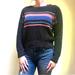 American Eagle Outfitters Sweaters | American Eagle ~Striped Knit Sweater In Xs | Color: Black/Blue/Gray/Pink | Size: Xs