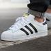 Adidas Shoes | Adidas Superstar Low Top Shell Toe White Sneakers | Color: Black/White | Size: 7