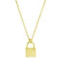 Giani Bernini Jewelry | Giani Bernini Initial Padlock 18" Pendant Necklace Letter A | Color: Gold | Size: Os