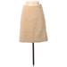 H&M Casual Skirt: Tan Solid Bottoms - Women's Size 6