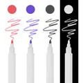 EyebloguTattoo-Stylo marqueur de peau 4 générateurs de couleurs outils de stylo accessoires de