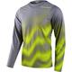 Troy Lee Designs Skyline Chill Waves Maillot de vélo à manches longues, gris-jaune, taille S