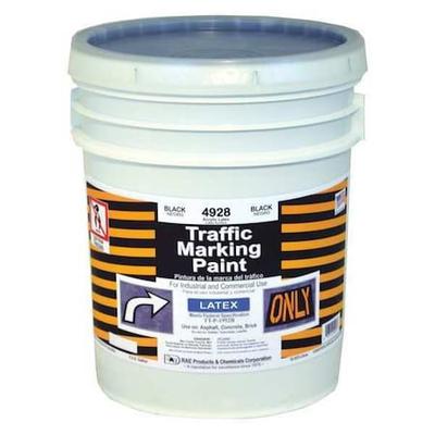 RAE 4928-05 Traffic Zone Marking Paint, 5 gal., Black, Latex Acrylic -Based