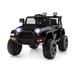 Costway 12V Kids Ride On Truck with Remote Control and Headlights-Black