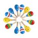 12 Pieces Maracas For Maraca Party Favours Wooden Maracas Colorful Mini Maracas For Fiesta Favours Instruments Maracas Random Colors